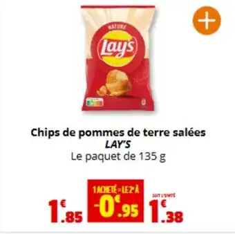 Coccimarket LAY'S Chips de pommes de terre salées offre