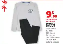 Hyper U Pyjama homme offre