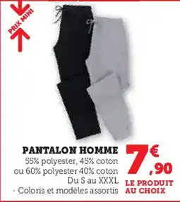 Hyper U Pantalon homme offre