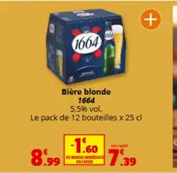 Coccimarket 1664 Bière blonde offre