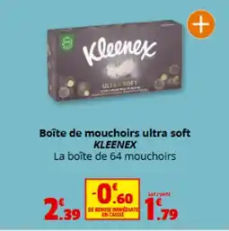 Coccimarket KLEENEX Boîte de mouchoirs ultra soft offre