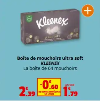 Coccimarket KLEENEX Boîte de mouchoirs ultra soft offre