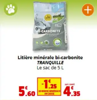 Coccimarket TRANQUILLE Litière minérale bi-carbonite offre