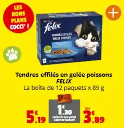 Coccinelle Express FELIX Tendres effilés en gelée poissons offre