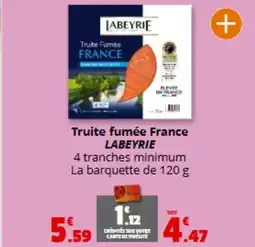 Coccinelle Express LABEYRIE Truite fumée France offre