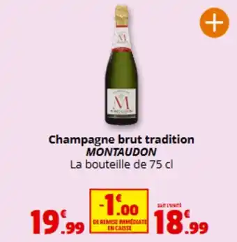 Coccinelle Express MONTAUDON Champagne brut tradition offre