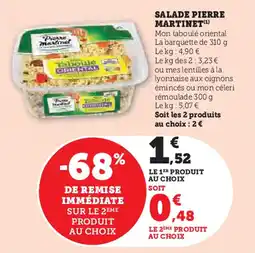 Hyper U Salade pierre martinet offre