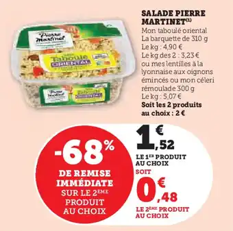 Hyper U Salade pierre martinet offre