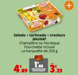 Coccinelle Express DAUNAT Salade + tartinade + crackers offre