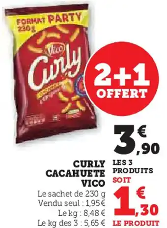 Hyper U Curly cacahuete vico offre