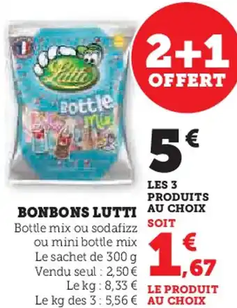 Hyper U Bonbons lutti offre