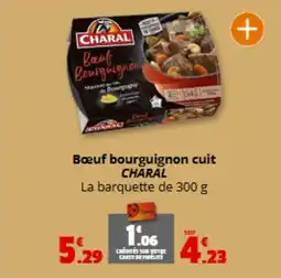 Coccinelle Express CHARAL Bœuf bourguignon cuit offre