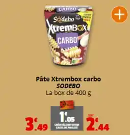 Coccinelle Express SODEBO Pâte Xtrembox carbo offre