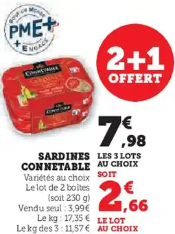 Hyper U Sardines connetable offre