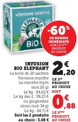 Hyper U Infusion bio elephant offre