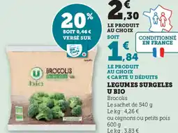 Hyper U Legumes surgeles u bio offre