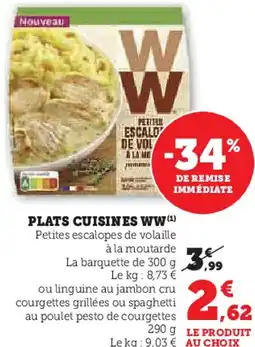 Hyper U Plats cuisines ww offre