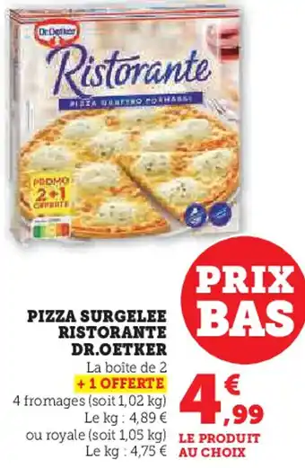 Hyper U Pizza surgelee ristorante dr.oetker offre