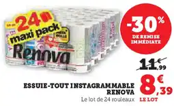 Hyper U Essuie-tout instagrammable renova offre