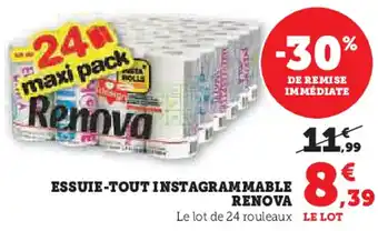 Hyper U Essuie-tout instagrammable renova offre