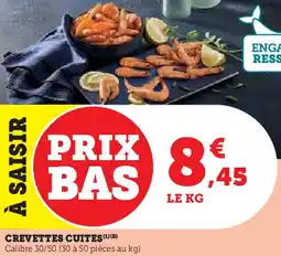 Hyper U Crevettes cuites offre