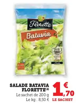 Hyper U Salade batavia florette offre