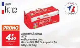 Netto Beurre moulé demi-sel netto offre