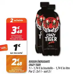 Netto Boisson énergisante crazy tiger offre