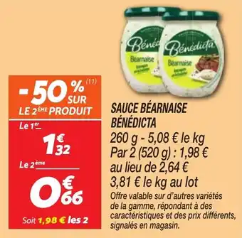 Netto Sauce béarnaise bénédicta offre