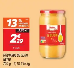 Netto Moutarde de dijon netto offre