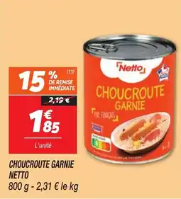 Netto Choucroute garnie netto offre