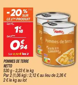 Netto Pommes de terre netto offre