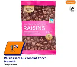 Action Raisins secs au chocolat Choco Moment offre