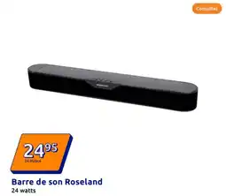 Action Barre de son Roseland offre