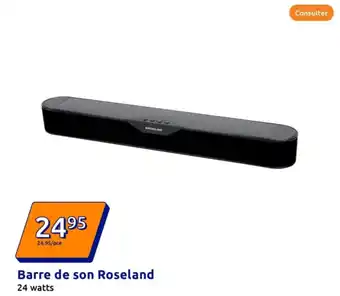 Action Barre de son Roseland offre