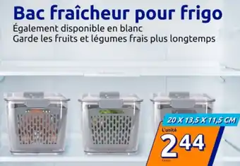 Action Bac fraîcheur pour frigo offre