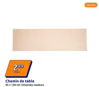 Action Chemin de table offre