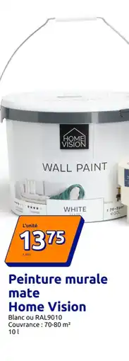 Action Peinture murale mate Home Vision offre