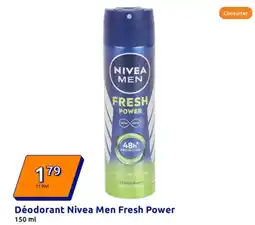 Action Déodorant Nivea Men Fresh Power offre