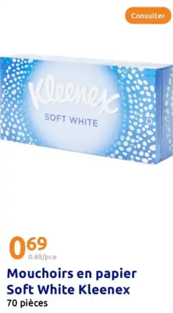 Action Mouchoirs en papier Soft White Kleenex offre