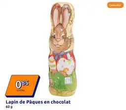 Action Lapin de Pâques en chocolat offre