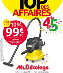 Mr Bricolage KARCHER Aspirateur eau et poussières 20 l 1000 w offre