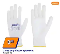 Action Gants de peinture Spectrum offre