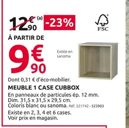 Mr Bricolage Meuble 1 case cubbox offre