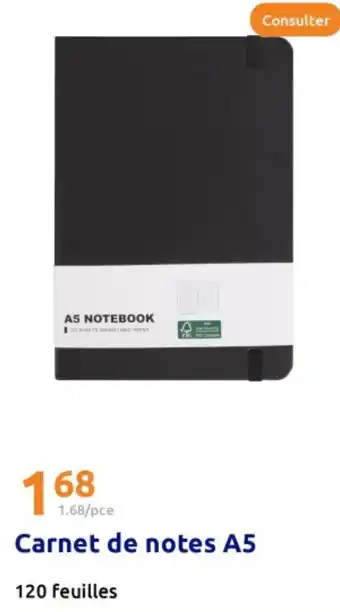 Action Carnet de notes A5 offre