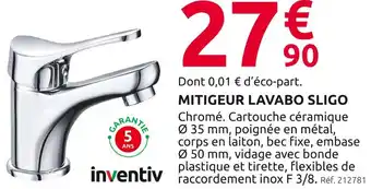 Mr Bricolage INVENTIV Mitigeur lavabo sligo offre