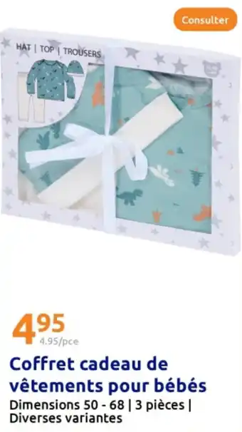 Action Coffret cadeau de vêtements pour bébés offre