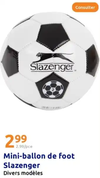 Action Mini-ballon de foot Slazenger offre