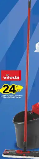 Stokomani Vileda Le set Ultramax Power 2 en 1 seau et balai offre