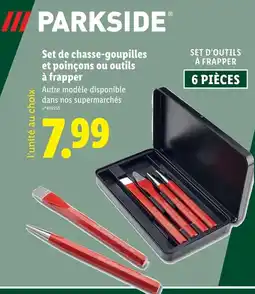 Lidl Parkside Set de chasse-goupilles et poinçons ou outils à frapper offre